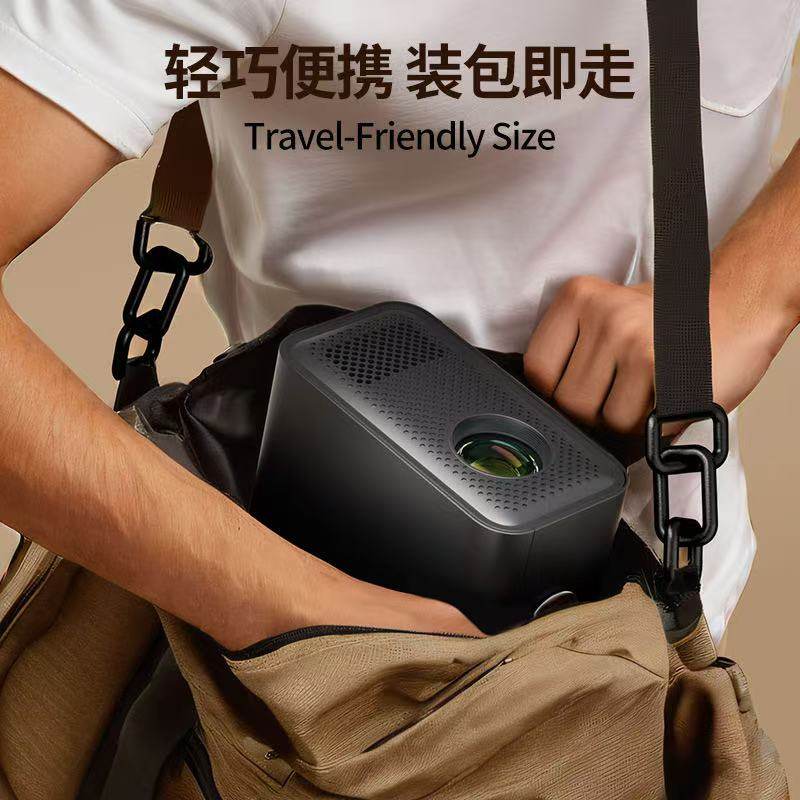 International Version Switch Small Overseas-Specific Projector with Autofocus, Ultra-High Definition, Suitable for Home Use in Bedrooms, Can Project onto Ceilings, Mobile Screen Mirroring, HDMI