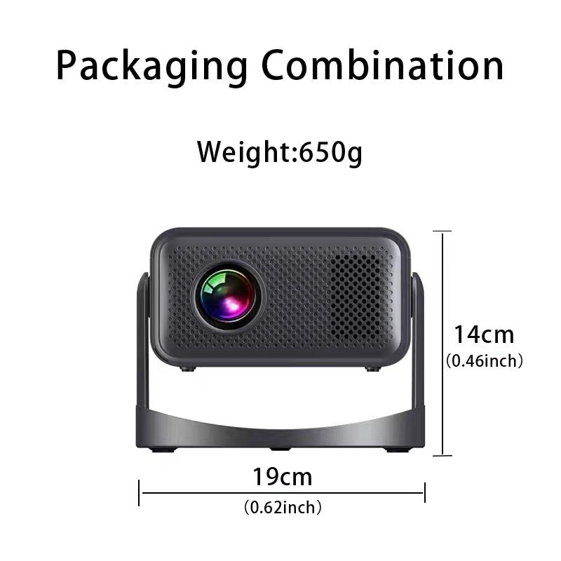 International Version Switch Small Overseas-Specific Projector with Autofocus, Ultra-High Definition, Suitable for Home Use in Bedrooms, Can Project onto Ceilings, Mobile Screen Mirroring, HDMI