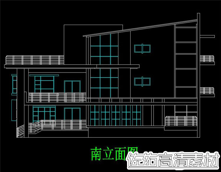 T1361 20套独栋别墅建筑设计CAD和SU模型配套方案设计素材-4