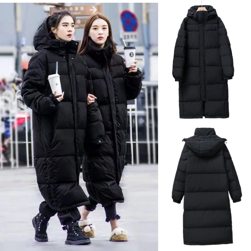 Off-Season Clearance down Jacket for Women, Couple's Extra-Long Over-The-Knee Hooded Jacket, Same Style as Used by Performing Arts Students, Winter Coat for Men Off-Season Clearance down Jacket for Women, Couple's Extra-Long Over-The-Knee Hooded Jacket, Same Style as Used by Performing Arts Students, Winter Coat for Men
