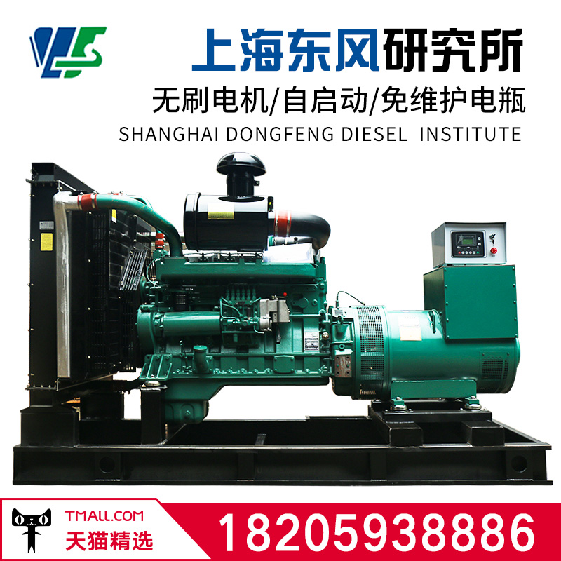 Shanghai Dongfeng Institute 200250 300KW KW Upper Chai Three-phase brushless diesel generator set self-starter