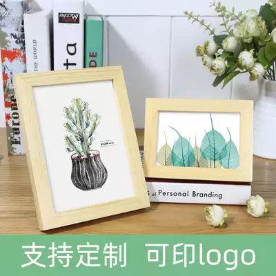 Solid Wood photo frame small table hanging wall children seven 7 inch 5 6 8 10 A4 16 creative wooden photo frame