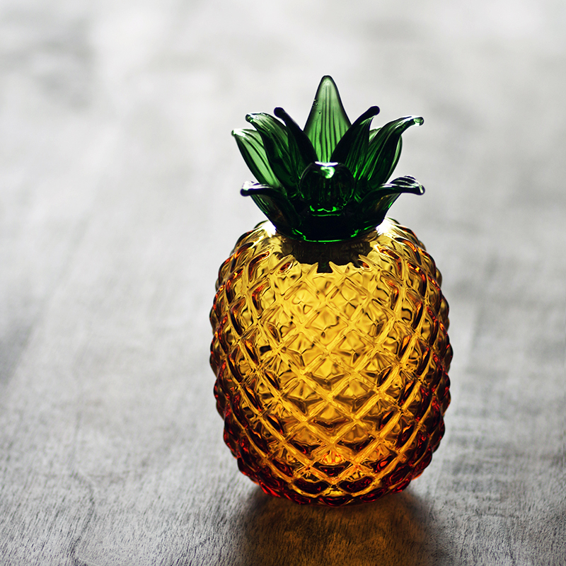 Creative Heat-Resistant Glass Jar Pineapple Tea Jar Sealed Light Luxury Small Storage Jar High-Value Nut Candy Jar Creative Heat-Resistant Glass Jar Pineapple Tea Jar Sealed Light Luxury Small Storage Jar High-Value Nut Candy Jar