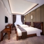Khách sạn cao cấp sao dán gỗ nguyên khối bằng gỗ MDF đầy đủ bộ bàn ghế đôi giường ngủ tiêu chuẩn giường khách sạn