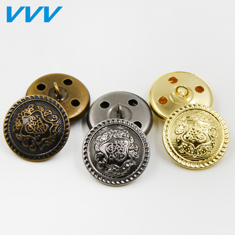 Jeans Buckle Cumin Copper Button Copper Leather Metal Button Retro Ancient Bronze Ancient Silver Color Jacket Pants Button-Taobao