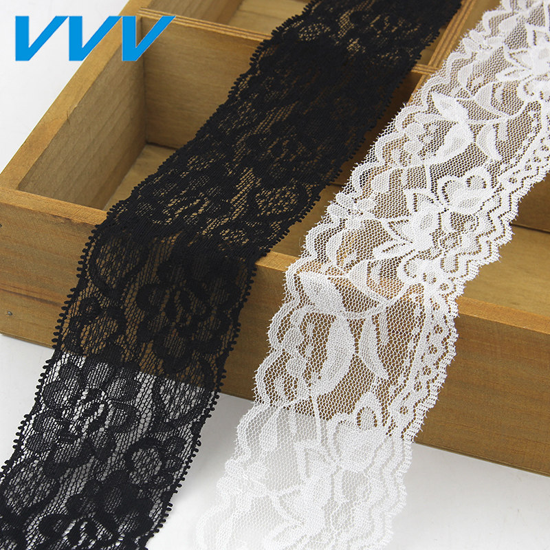 Clothing accessories clothes lace black and white stretch lace lace decorative jewelry diy handmade material ribbon