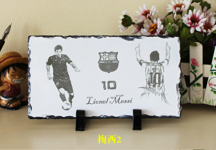Barcelona Mesinenemar Juventus Real Madrid C Rocca trang trí bóng đá xung quanh món quà sinh nhật quà tặng con trai - Bóng đá