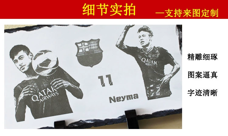 Barcelona Mesinenemar Juventus Real Madrid C Rocca trang trí bóng đá xung quanh món quà sinh nhật quà tặng con trai - Bóng đá