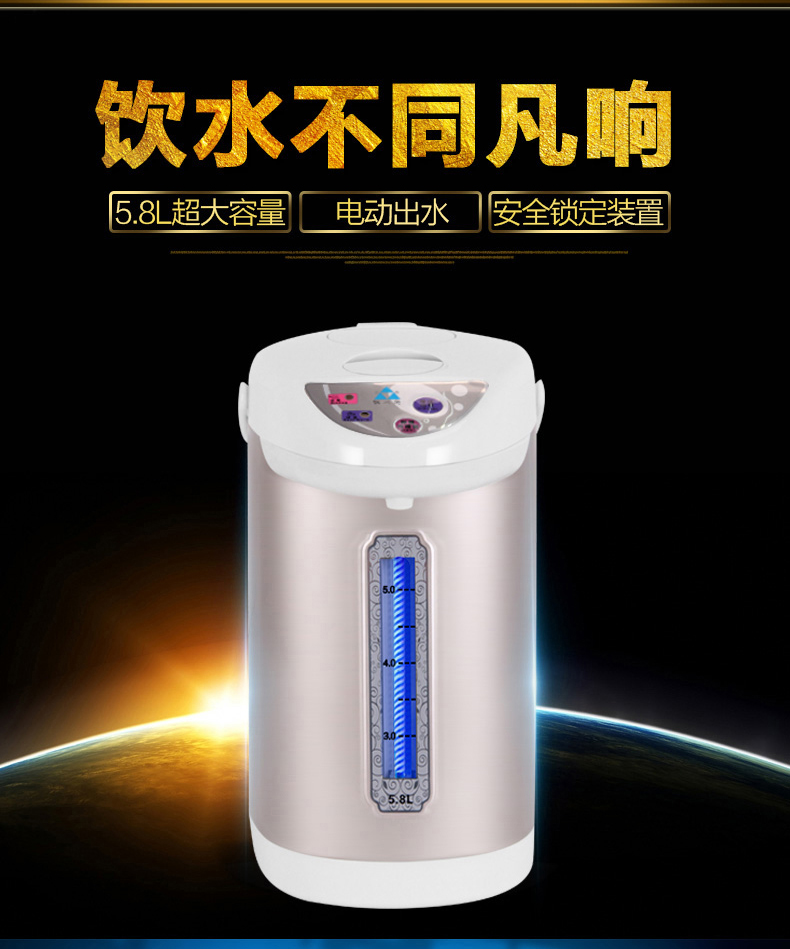 Tam giác đặc biệt cách nhiệt nhà thông minh phích điện 304 thép không gỉ đôi nóng ấm đun nước ấm đun sôi - ấm đun nước điện ấm đun nước siêu tốc philip