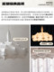 French Silk Lamp, Modern Living Room Chandelier, Italian Designer Wabi-Sabi Villa, Cream Style Bedroom Lighting Fixtures