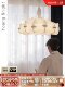 French Silk Lamp, Modern Living Room Chandelier, Italian Designer Wabi-Sabi Villa, Cream Style Bedroom Lighting Fixtures