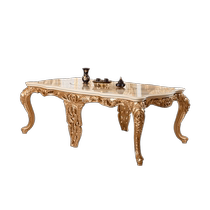 European style dining table luxury solid wood carved dining table large French dining table sideboard wine cabinet villa furniture customization