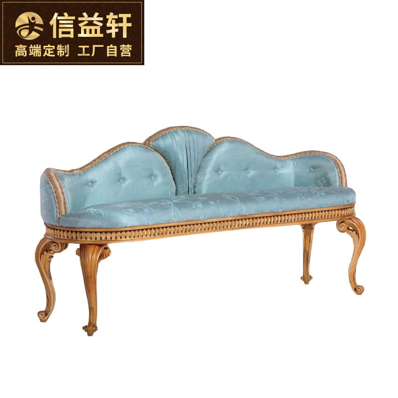 Eurostyle palace-style bunk bed tailstool italian French style solid wood engraved bed taillavish furniture custom-made