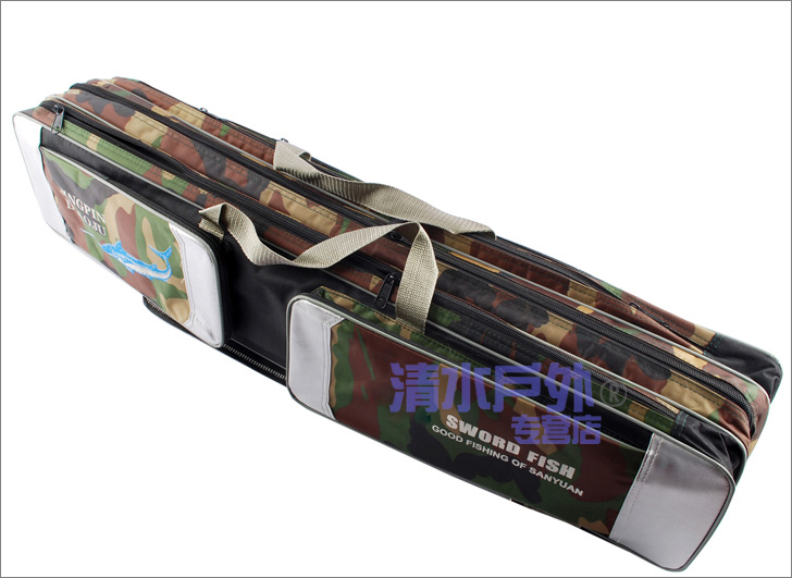 Clean water fishing gear 82 92125 cm Two layers of fishing gear bag fishing with fishing bag fishing rod bag