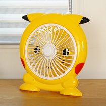 Cartoon Fan Small Mini Student Dormitory Bed Little Fan Bed Silent Desktop Fan