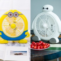 Electric fan student dorm bed household small office cartoon silent mini desktop summer plug in