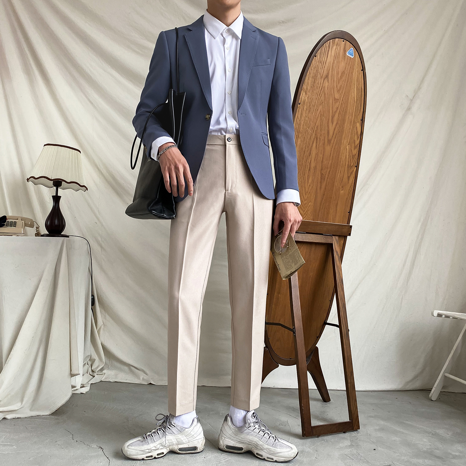 Casual suit men's suit coat coat mens jacket Han edition trend pure color single-handsome spring and autumn small suit man