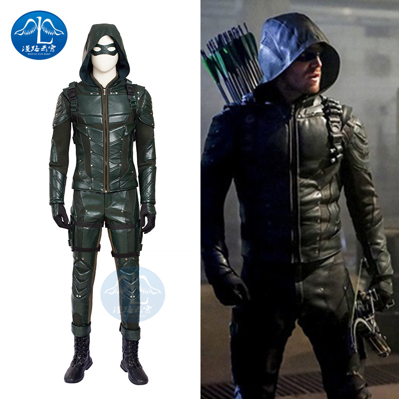 Road Cloud Green Arrow Cos Season 5 Oliver Same Leather Cosplay Cosplay Costume Man