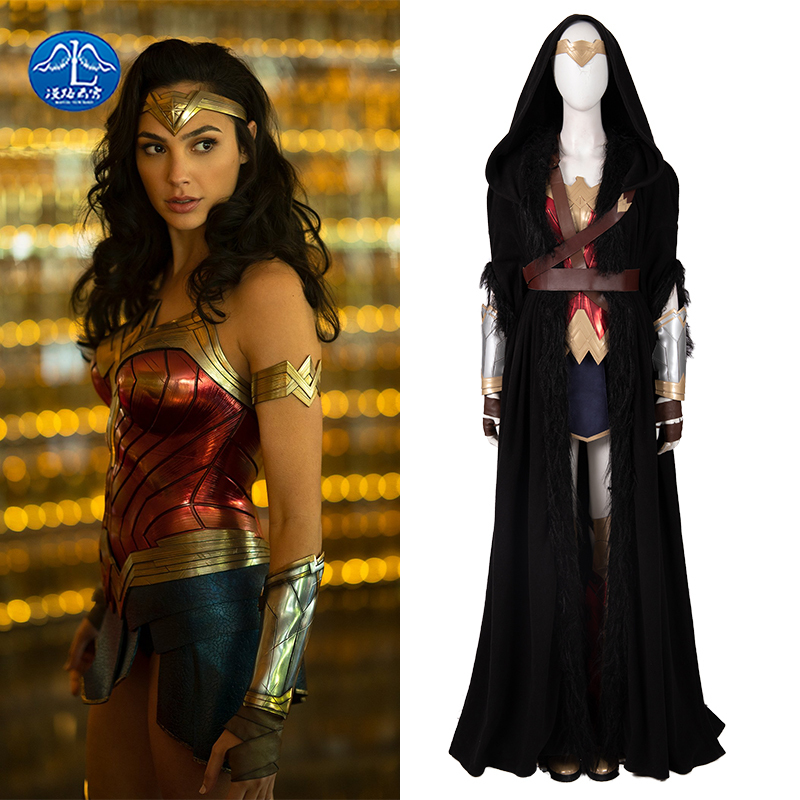 Manlu Yunxiao Dc Justice League Wonder Woman Cosplay Costume Diana Full Set of Clothes Cloak Cosplay Outfit