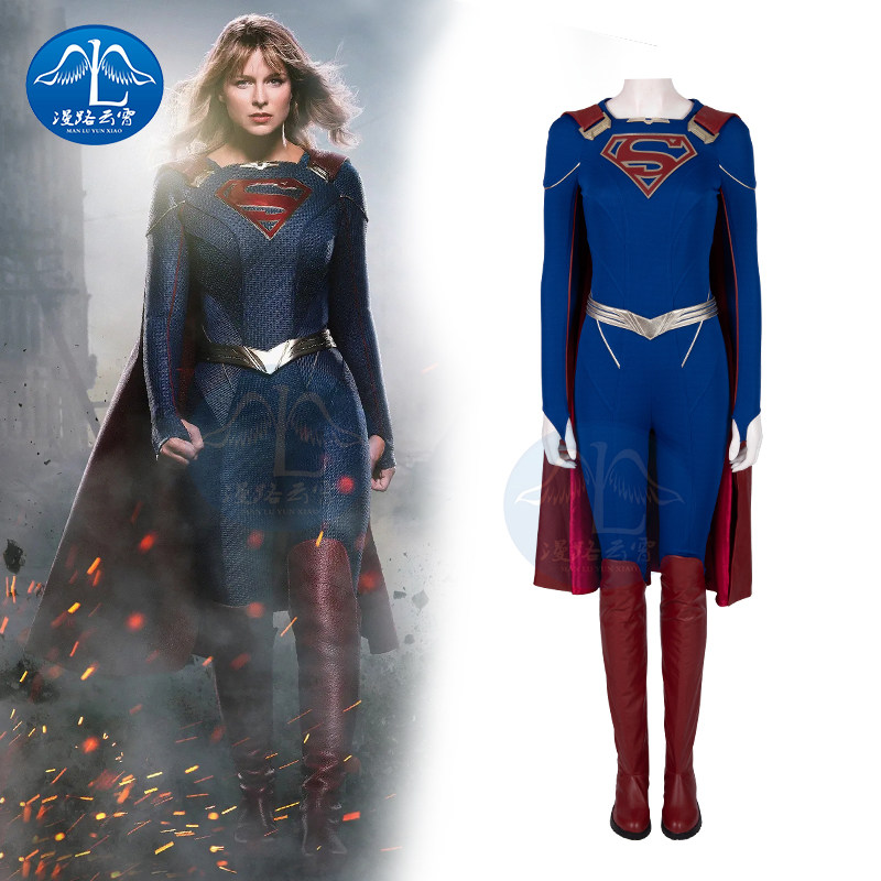 Play in Full Screen Romantic Road Clouds' DC Beauty Supergirl's Sixth Season Super Teenage Cosplay Clothes Clothe full of coscones