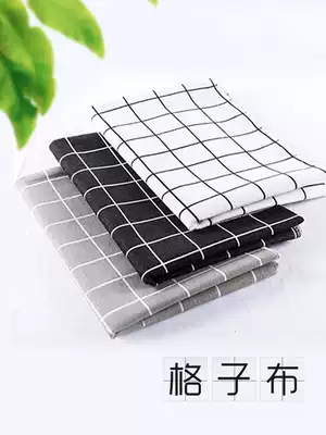 ins Wind Photo mobile phone live broadcast background cloth black and white grid cloth tablecloth cake bread gourmet baking dishes pose photography shooting props English linen gauze shooting ornaments
