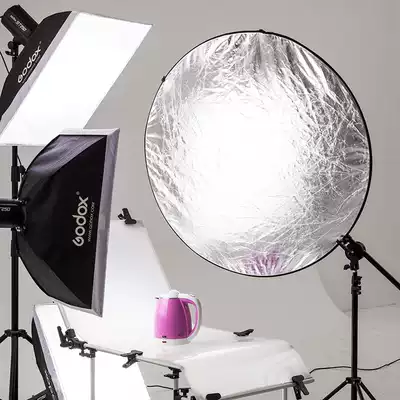 Reflector Photography light plate Folding portable 110cm five-in-one soft light plate Photo fill light plate Live studio flash shooting shading plate Photography Photography White and black small refraction plate Handheld