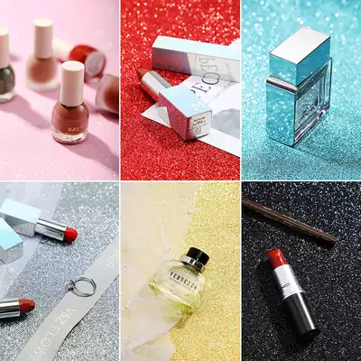 Starry sky flashing yarn background cloth sequins Nail art shooting photo props ins Taobao net Red jewelry photography star yarn makeup cosmetics skin care products Pearlescent photography background wall decoration