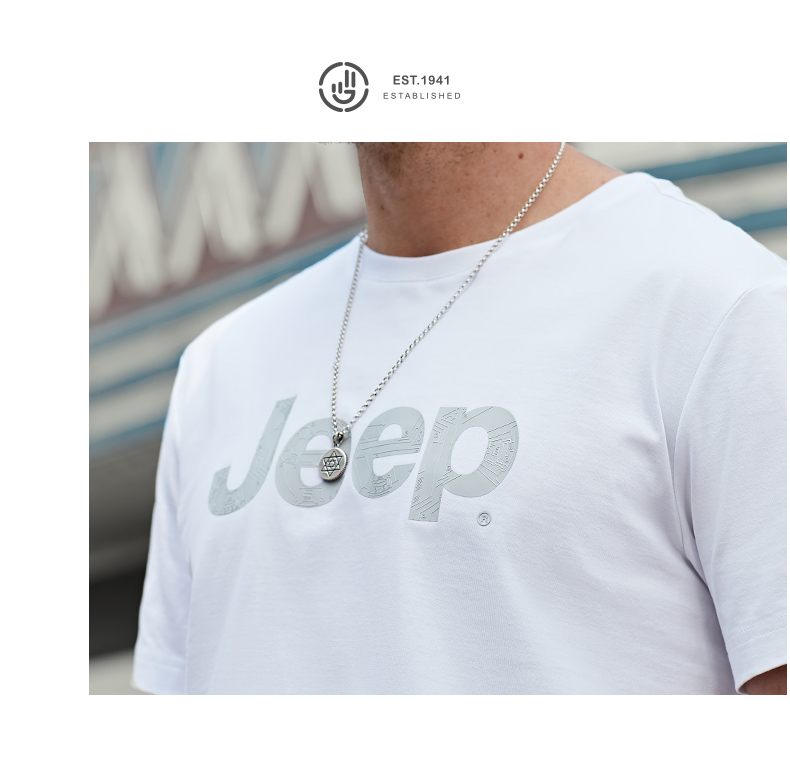 吉普Jeep 男薄款纯棉夏季T恤 图11