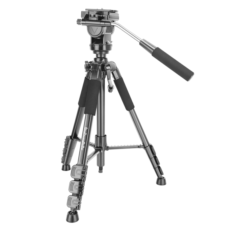 Light fitting era Q333 camera tripod single eye camera phone live hydraulic damping handle tripod head tripod