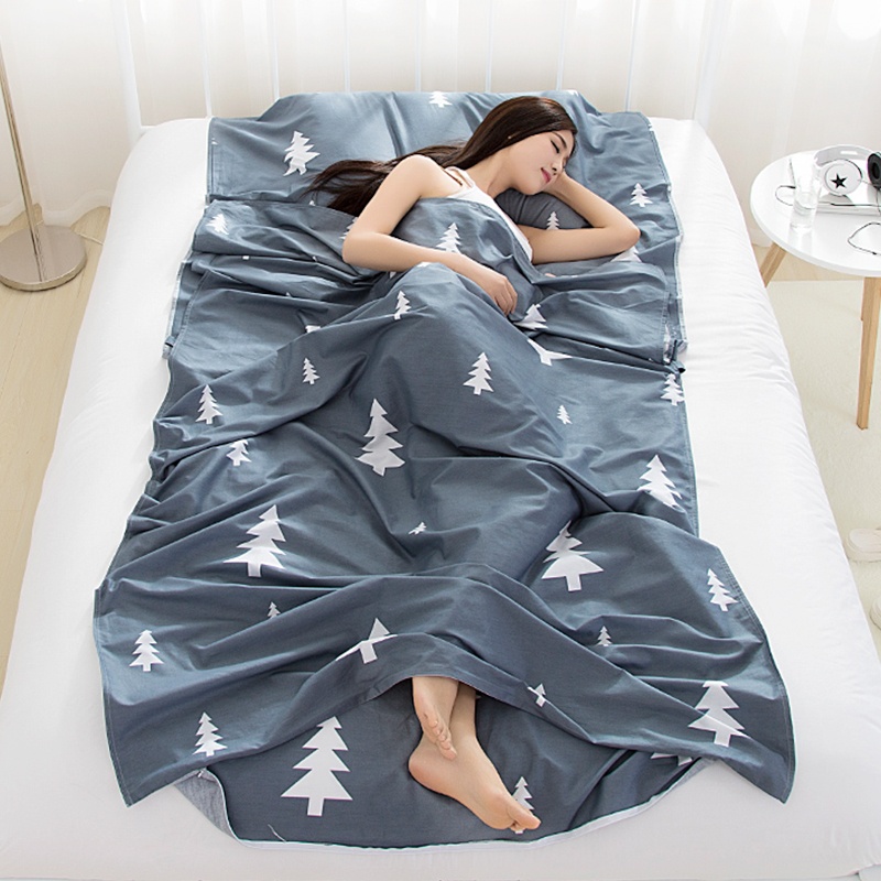 Travel to stay in the hotel dirty sleeping bag Cotton indoor business hotel double single travel portable bed single duvet cover