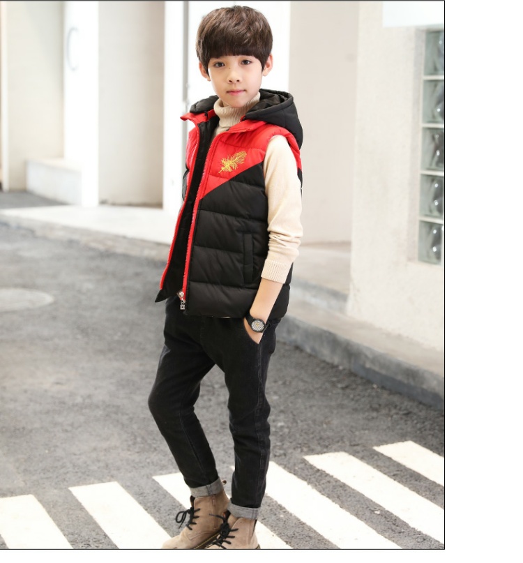 Quần áo bé trai mùa đông vest dày 2018 new boy mùa thu đông quần áo bé gái