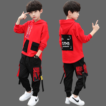 Boys autumn clothes suit ten 8 large children mens clothing 12 elementary school children 13 boys childrens Korean version sports clothes 10-15 years old