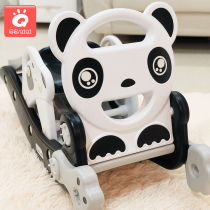 Childrens slide rocking horse two-in-one birthday gift cart One year old baby dual-use toy Trojan baby