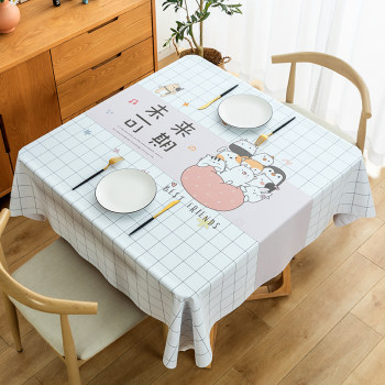 Square table cloth waterproof, oil-proof, no washing and anti-scalding 2025 new dining table mat tea table cloth pvc simple table cloth Square table cloth waterproof, oil-proof, no washing and anti-scalding 2025 new dining table mat tea table cloth pvc simple table cloth