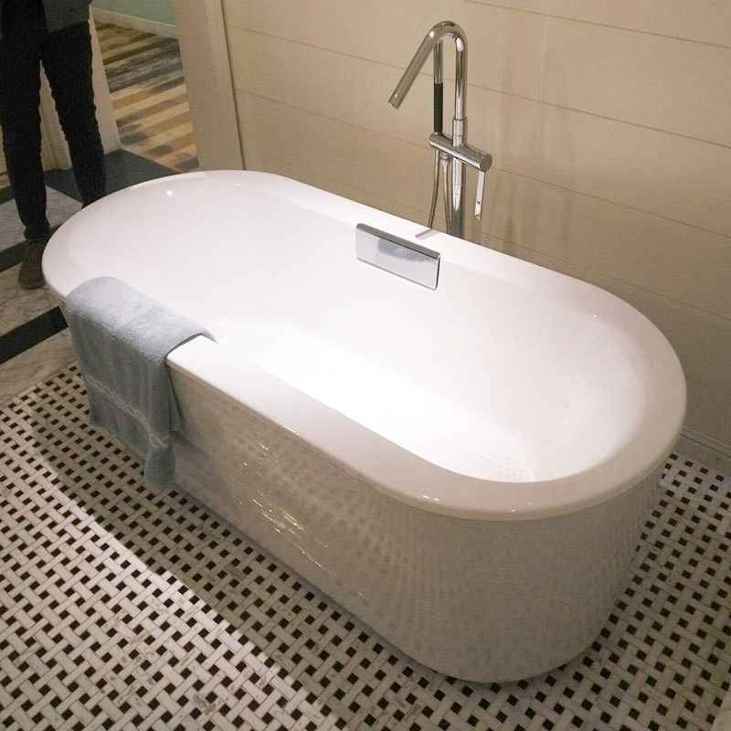 Kohler K99313T0 K99311TGR0 Fu Le 1 7m freestanding cast iron bathtubwith rainwater