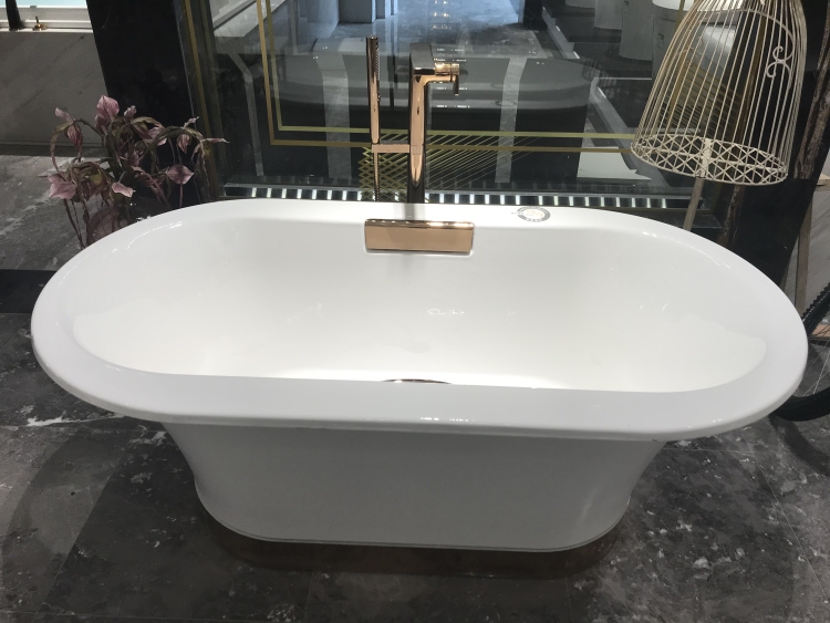 Kohler K-20379T/K-23074T-Gr-0/7 Freestanding Single Cast Iron Bathtub
