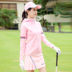 Mùa xuân mới Quần áo Golf Phụ nữ áo dài tay bóng áo trùm đầu Zip Áo thể thao quả bóng tập golf Golf
