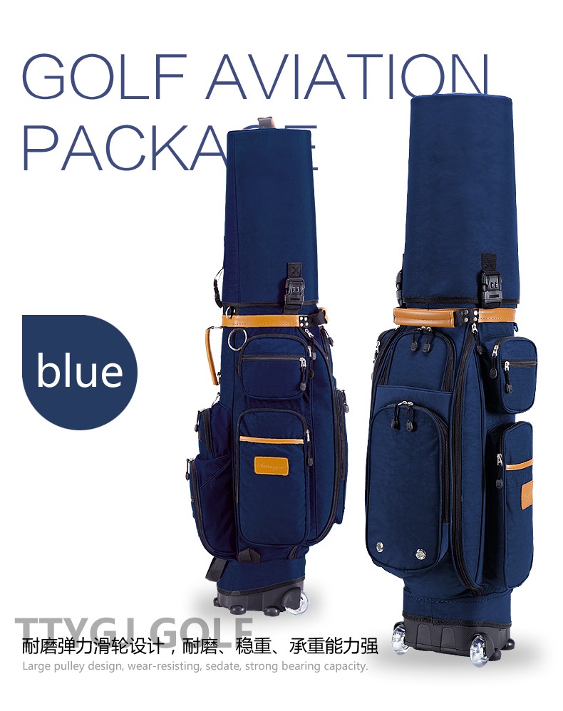 Mới TTYGJ golf đa chức năng cue túi cứng vỏ vận chuyển túi khí với tàu kéo có khóa mật khẩu 	giá 1 quả bóng golf