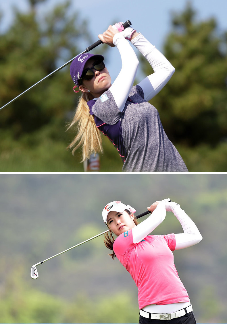 Mùa thu và mùa đông quần áo golf nữ chạm đáy áo sơ mi dài tay kéo dài áo thun lụa lụa áo ấm quần áo mùa thu 	giày đánh golf adidas	