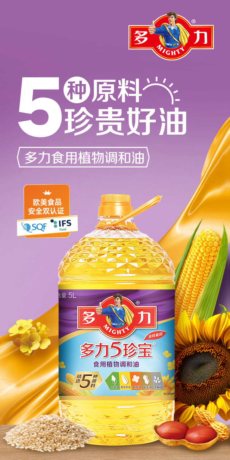 安享好物 安享A级调和油-多力5珍宝调和油 企标