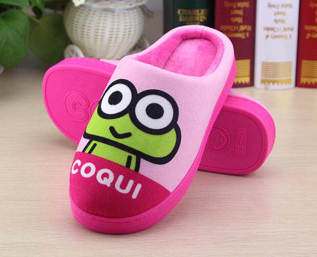 Pantoufles enfants en suède pour hiver - semelle caoutchouc - Ref 1007044 Image 8