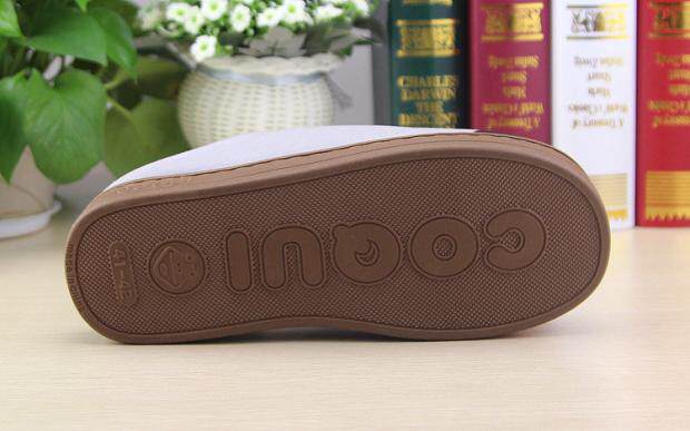 Pantoufles enfants en suède pour hiver - semelle caoutchouc - Ref 1007044 Image 30