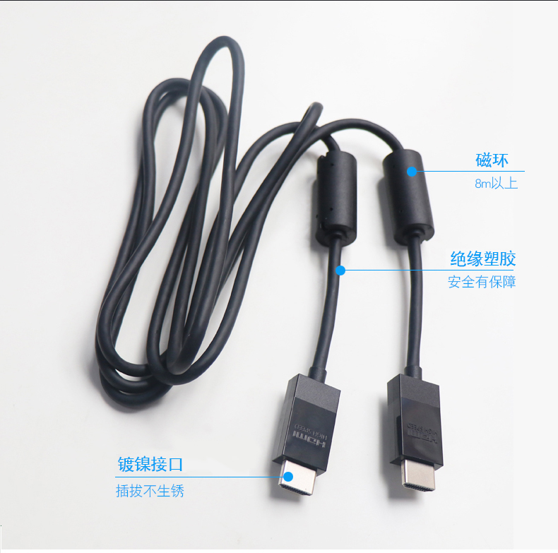 Bảng điều khiển trò chơi Xbox One S X gốc của Microsoft Cáp HDMI Cáp giám sát Cáp chiếu HDMI Cáp HDMI kép Cáp dữ liệu Cáp HDMI HD - XBOX kết hợp máy chơi game cầm tay