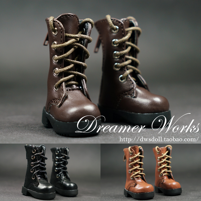 bjdsd6 points doll shoes personality lace up boots in the boots 1 6