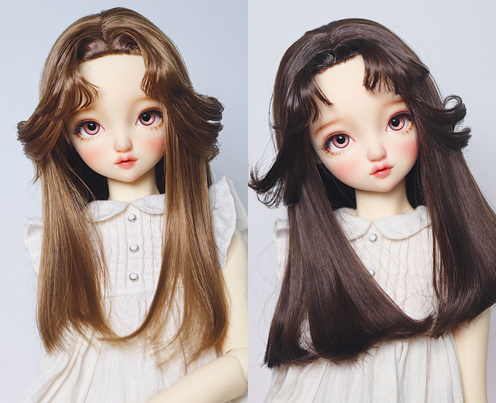 bjdsd3 divides 4 points dolls hair fake hair high temperature wire shape air curly hair 1 4 1 3
