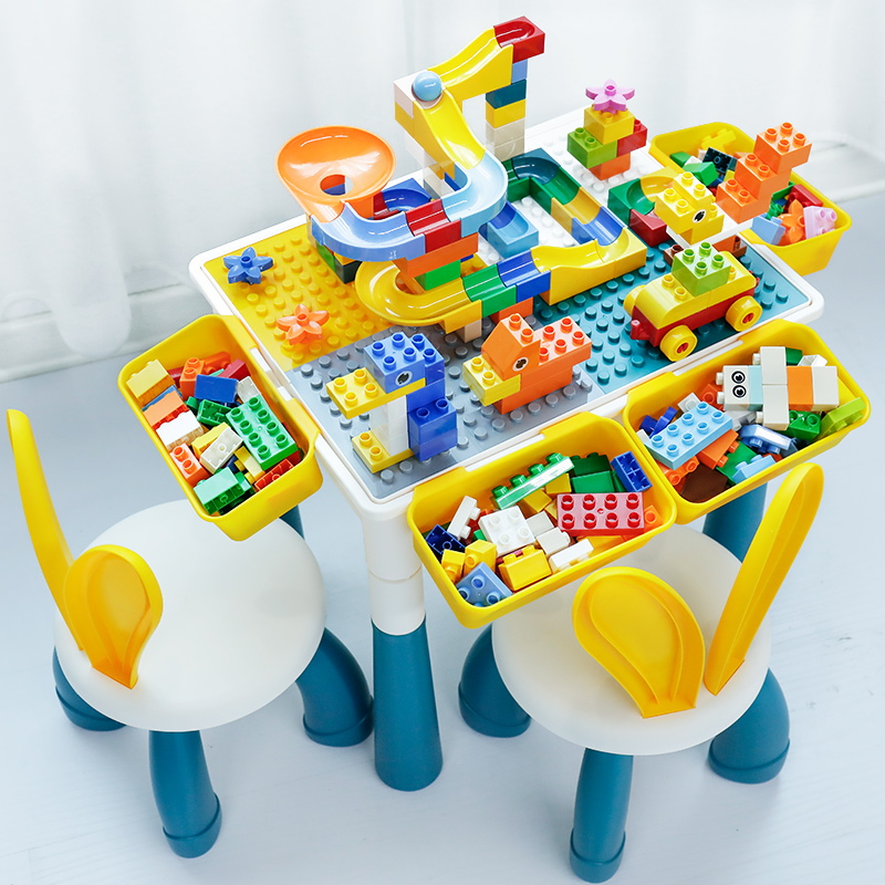 Children's puzzle toy gaming table boy 1-3 assembled 4 building blocks 6 year old gift baby 5 puzzle festival
