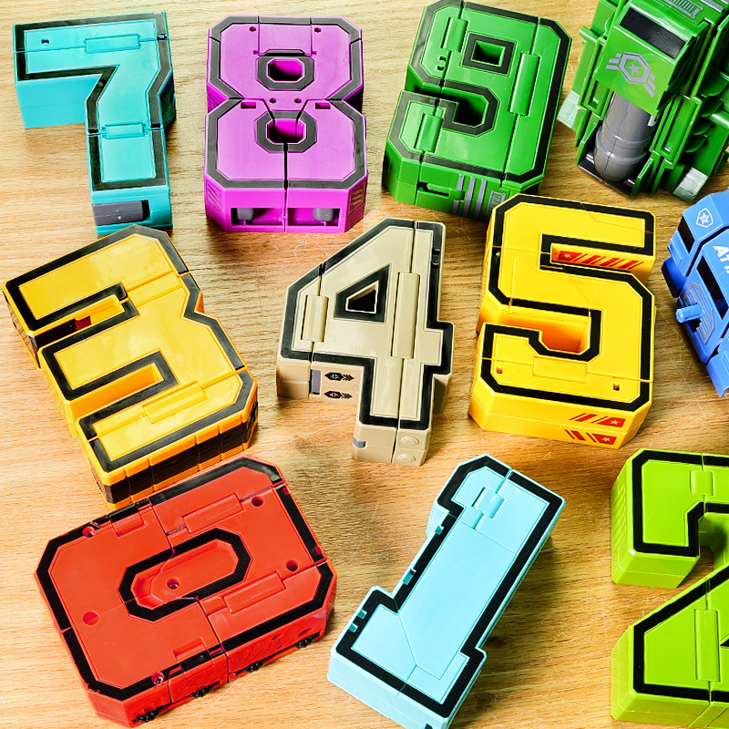 Large Digital Boy's Educational Toy Transforming Robot Alphabet Genuine Transformation Gift for Children 3-4 King Kong 5-9