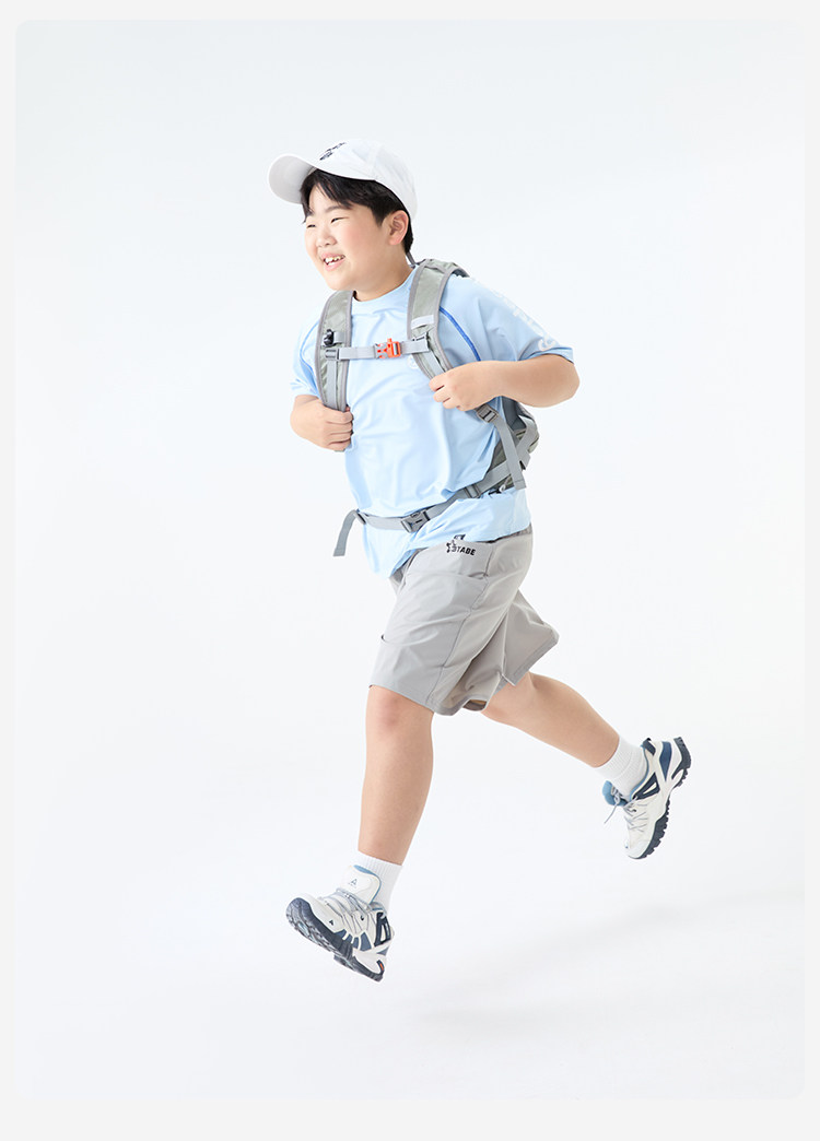 【速干凉感】男胖童短裤夏季薄款冰丝青少年运动裤子宽松加肥加大 — 35