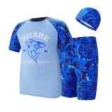 Детский купальник для мальчиков, детская раздельная униформа, защита от солнца, подходит для подростков