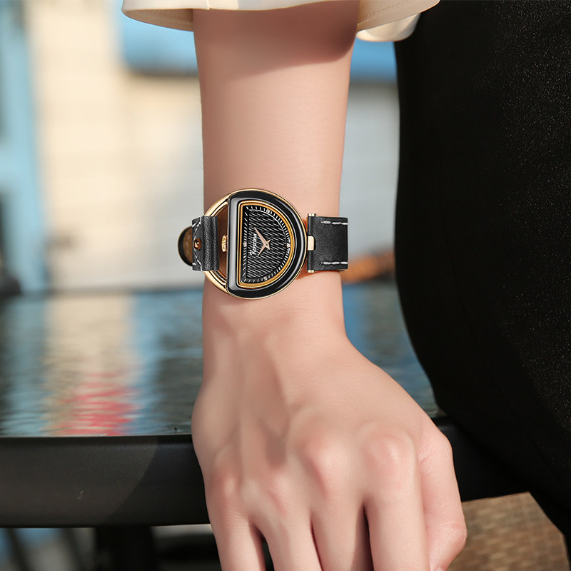 Song Times Na Little Crowdwatch Lady Minimalist Temperament Fashion Senior Sense Light Luxury Genuine Leather Personality Upscale Casual Women Watches